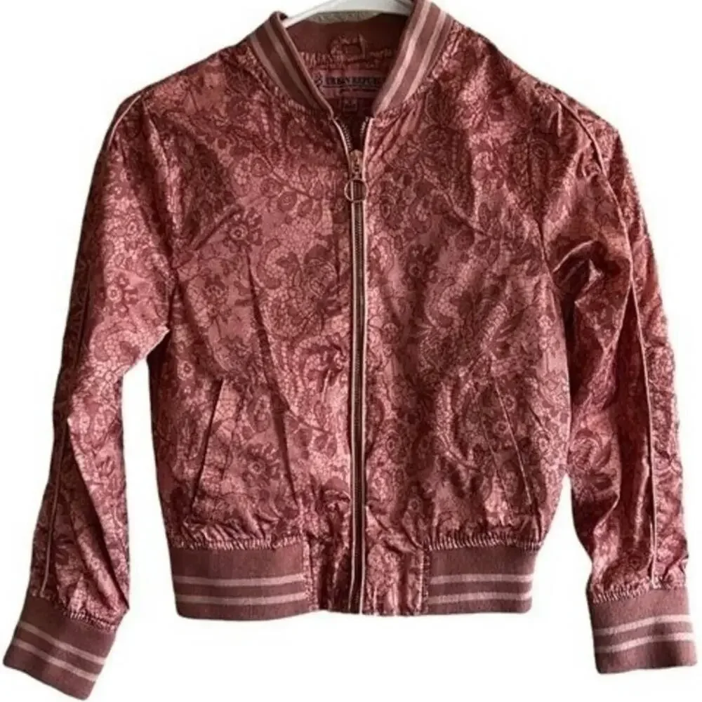 Urban Republic Pink Printed Girl Jacket, M (10/12)